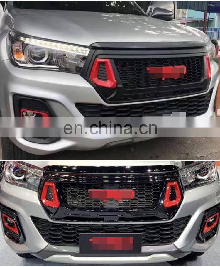 For Hilux Revo 2016-2019 TRD Style Full Facelift Kit Front Bumper Fender Flare Upgrade To Rocco