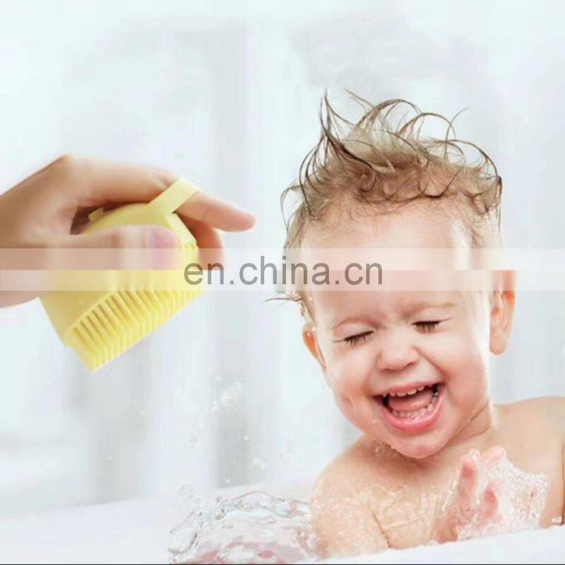 soft Silicone Bath Brush for baby shower brush Liquid Dispenser Shampoo brush