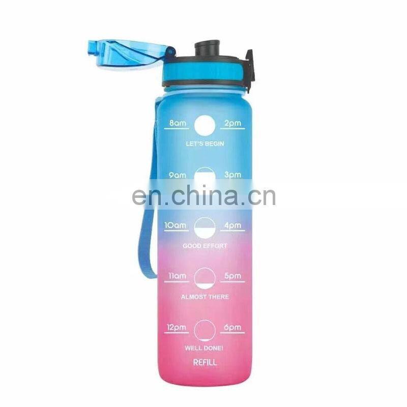 Promotional New Motivational Water Bottle with Time Marker