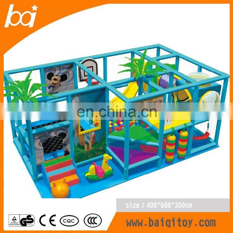 Amusement park plastic slide Children Commercial Kids Small Indoor Playground Equipment with ball pool