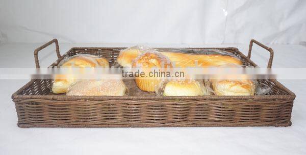 handmade rectangular wicker tray