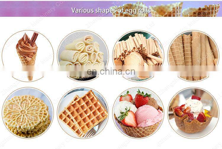 Hot Sale Factory Supply sugar cone making machine Crispy Roll ice cream cone machine waffle machine