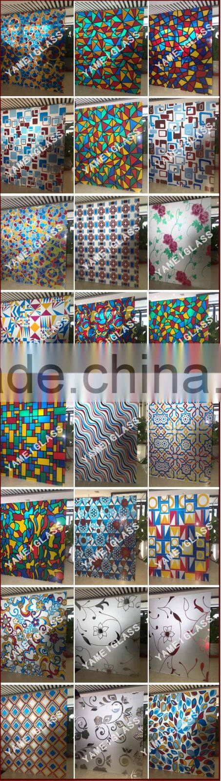 HOT SELL silk screen printing window glass designs