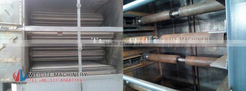 multi-layers coal briquettes/pellet material mesh belt dryer / steel mesh belt dryer