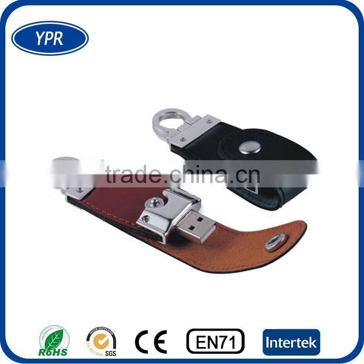 2016 custom logo 2GB 4GB 8GB16gb keychain usb flash drive leather