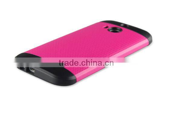 2015 China Factory Newest Tough Slim Armor Case Shockproof for HTC M8 case Cover back case