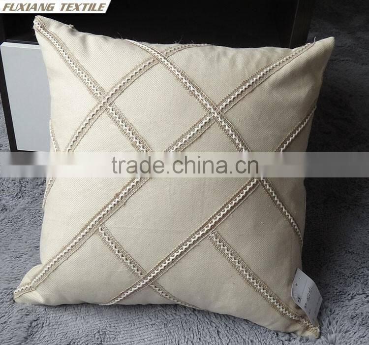 Hand embroidered back support popular cushion