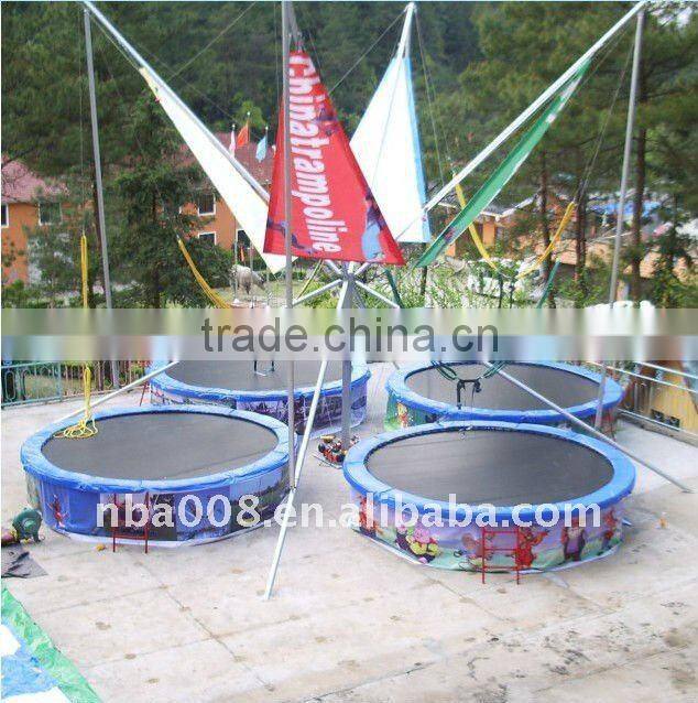 inflatable outdoor bungee trampoline