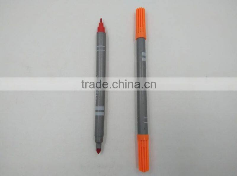 double-edged delible ink marker pen/ t shirt marker pen suitable for children