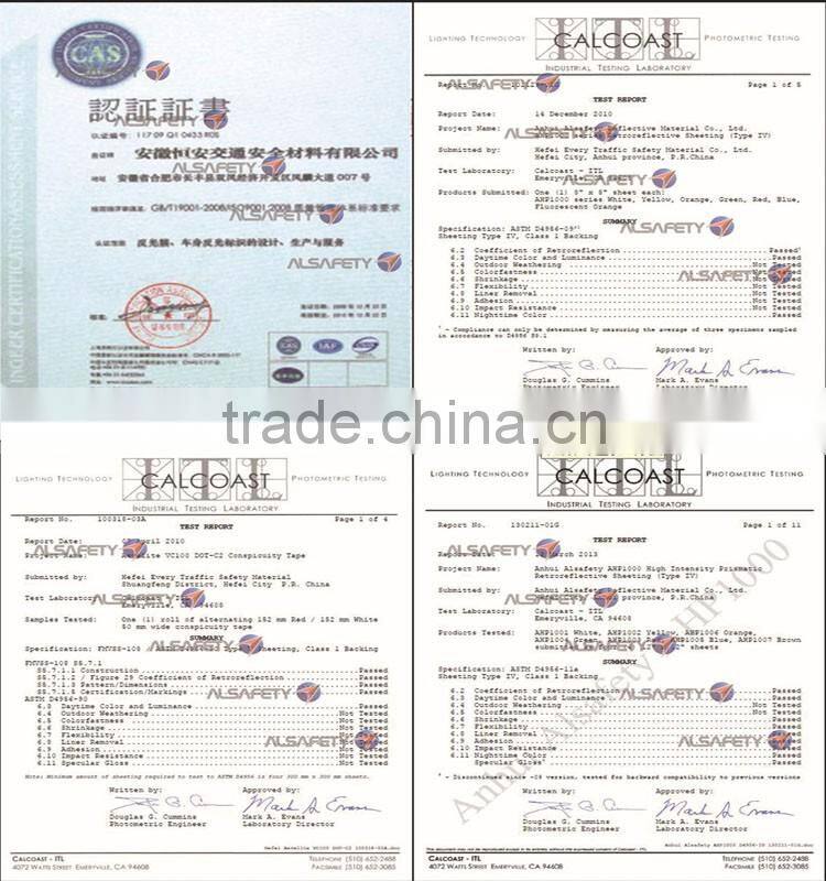 AHP1000 flurescent yellow green prismatic self-adhesive rubber sheeting price