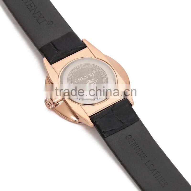 2015 The Newest Promotional Genuine Leather Watches Lover Watches For Wholesale Or OEM CX-061AM&LL