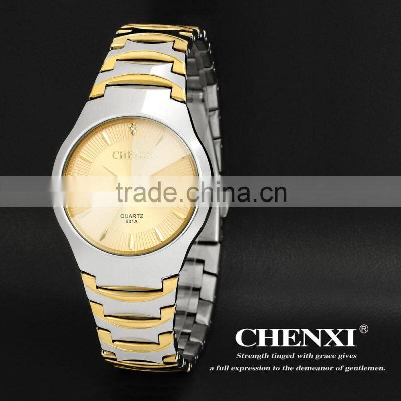 Newest Charming Watch Quartz Gold Plated Metal Watch Fashion 601AM&LGD