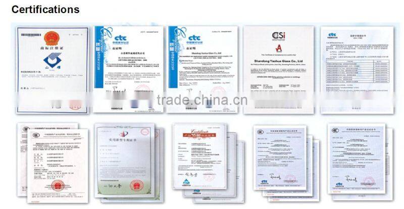 cheap high quality tempered forsted glass for shower