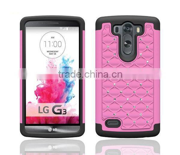 Fashion Allure Diamond Bling back case cover for LG G3