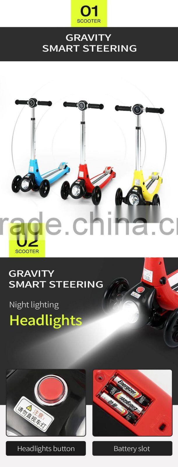 Rastar best gift made in china toy 3 wheel folding kids scooter