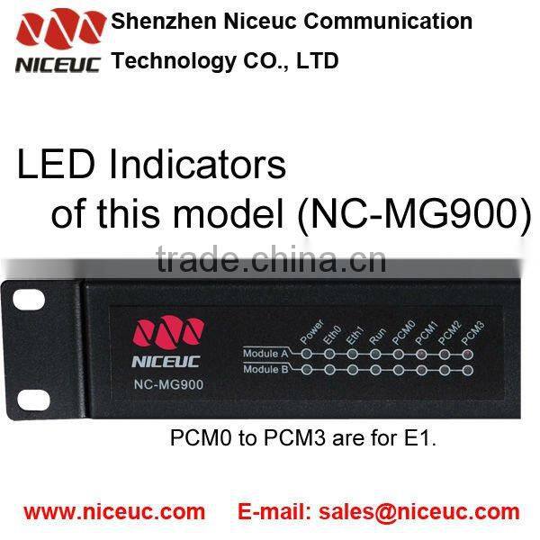 8 ports E1 Media Gateway with SIP 2.0