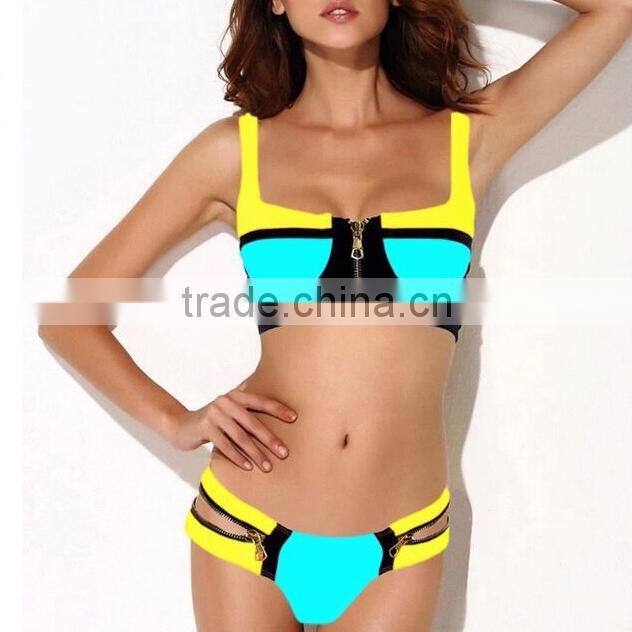 Vintage zipper for ladies bra and bikini