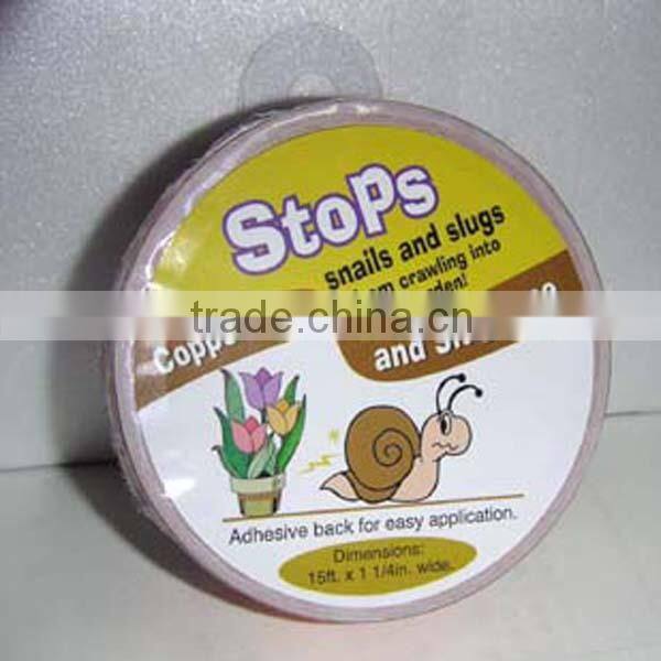 Custom Adhesive Serrated Slug & Snail Copper Tape / Copper Snail Tapes