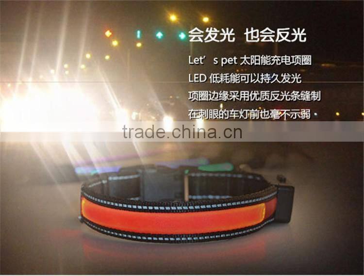 Led USB Rechargeable Dog Collars Reflective Led Pet Collars Protect your Pets in Dark