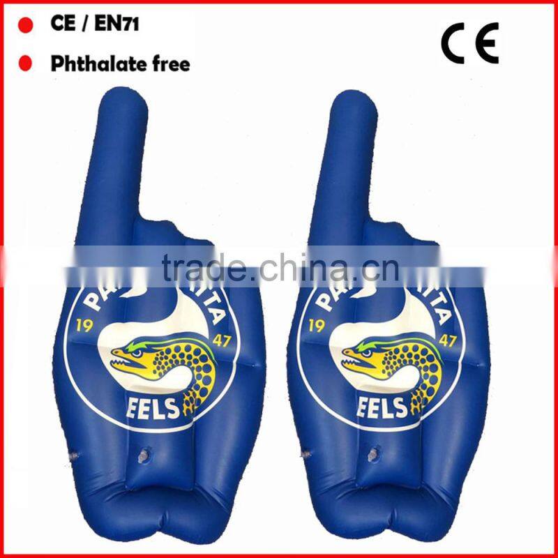 factory directly sale inflatable victory hands with customized logo