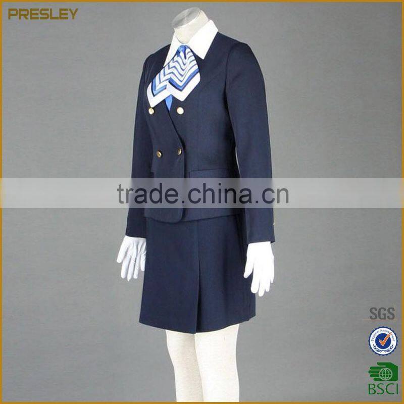 Fashion Elegant Hotel Reception Uniform Women Lady's Slim Fit Hotel Uniform Office Uniform