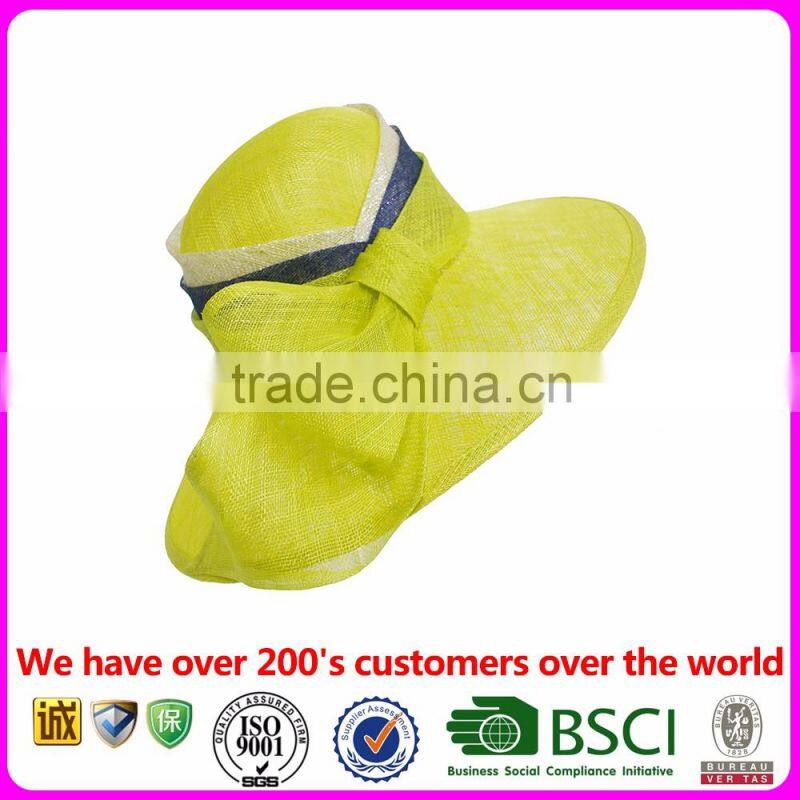 High Quality Of Sun Sinamay Visor Hat