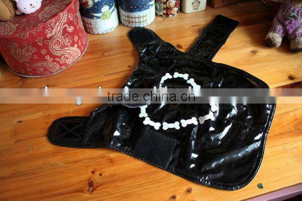 waterproof and breathable PU pet dog print clothes