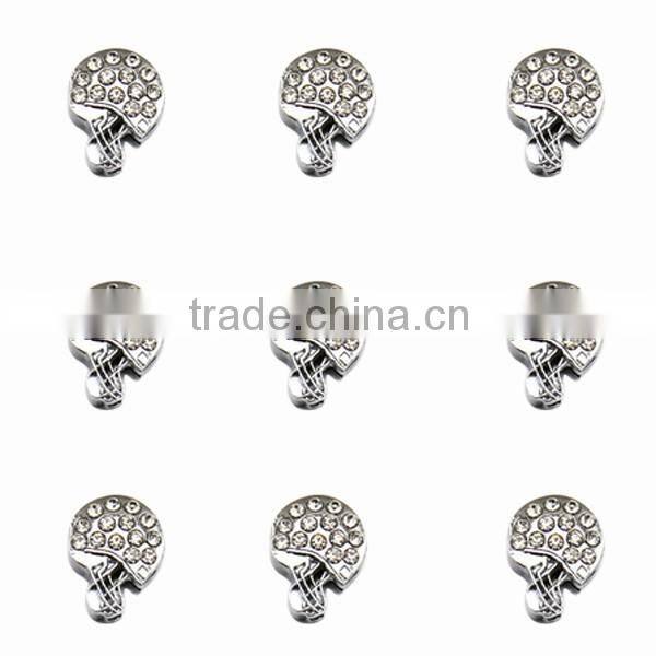 Hot sale 10mm rhinestone alphabet slide letters for bracelet