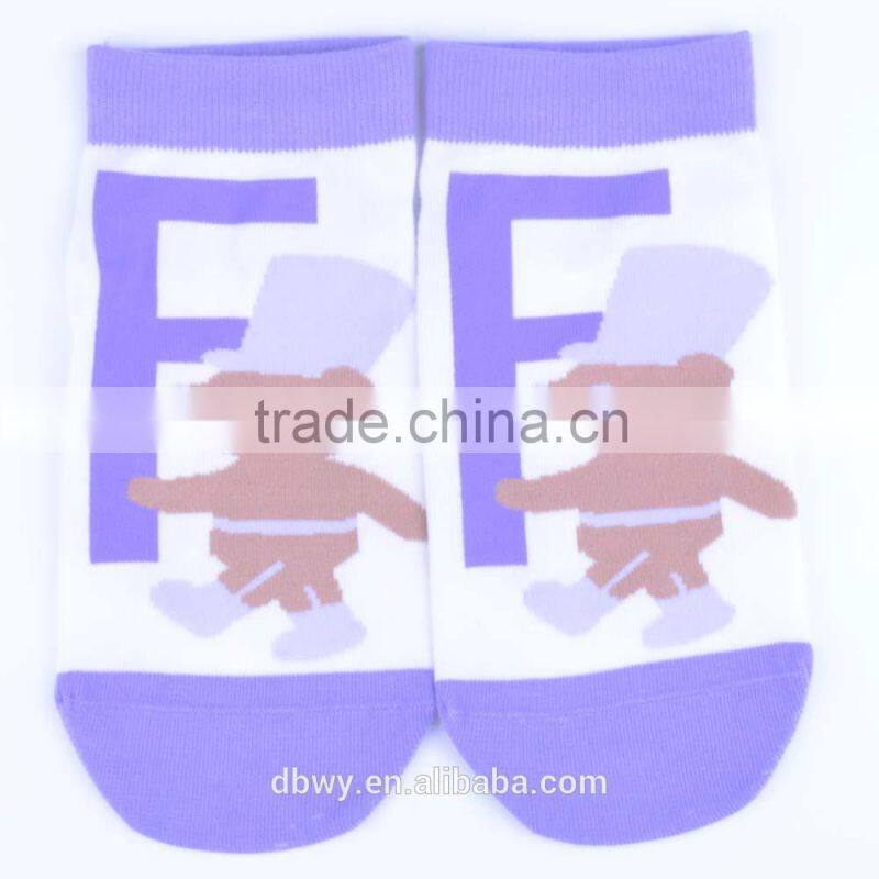 comfortable cute candy color animal pattern children tube socks for girls and boys