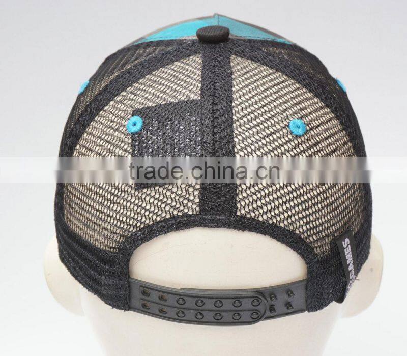 pattern checker 100% ployester mesh cap
