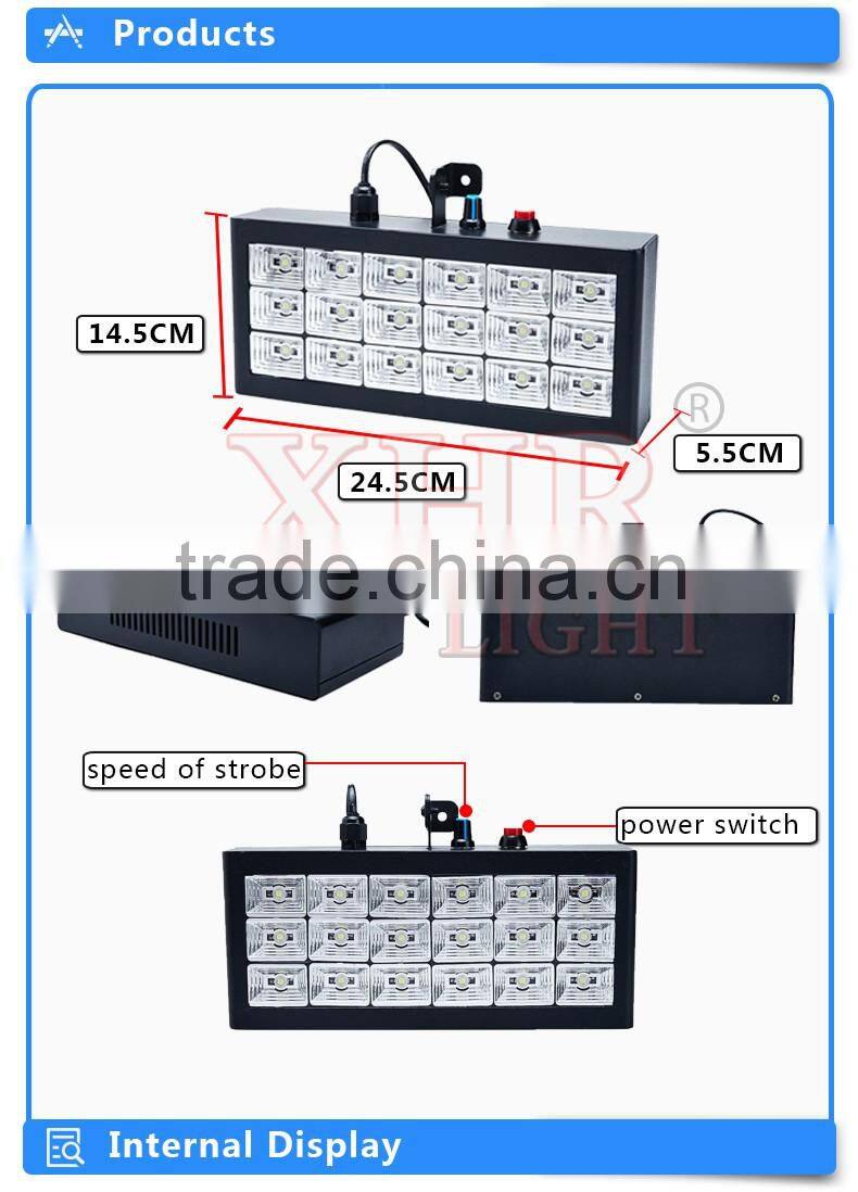 LED speed adjustable stage strobe light/sound control,auto