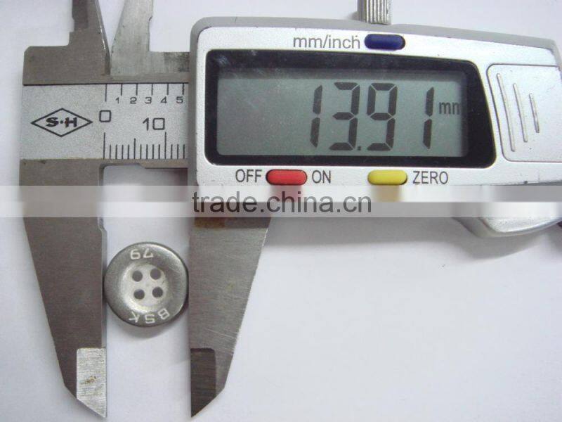 14mm solid strong 4 holes logo fancy shirt button