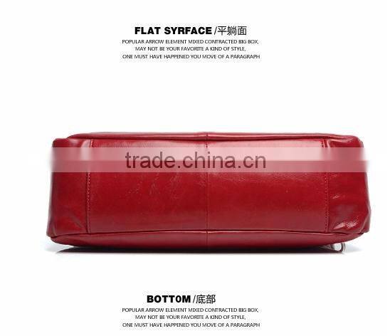 Wax oil bag 2014 leather shoulder handbags