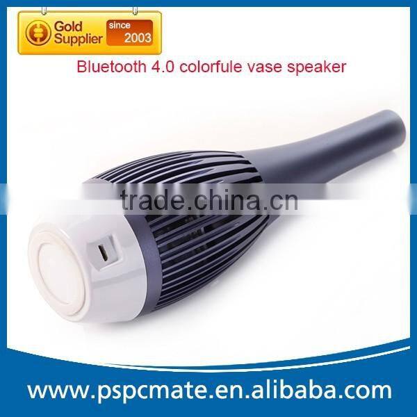 High Quality Flower Vase Decoration Colorful LED Wireless Bluetooth 4.0 Speaker