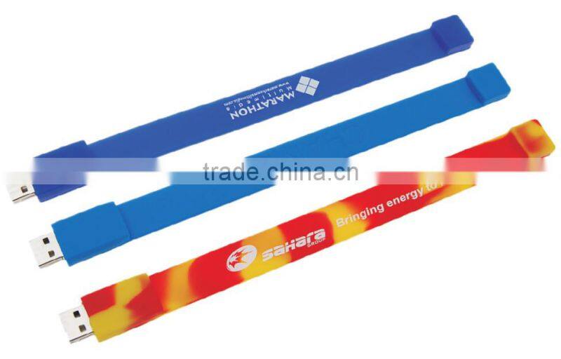 Wrist USB for kids with logo print