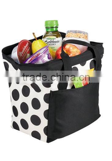 Manual high capacity pink insulted 210D cooler bag