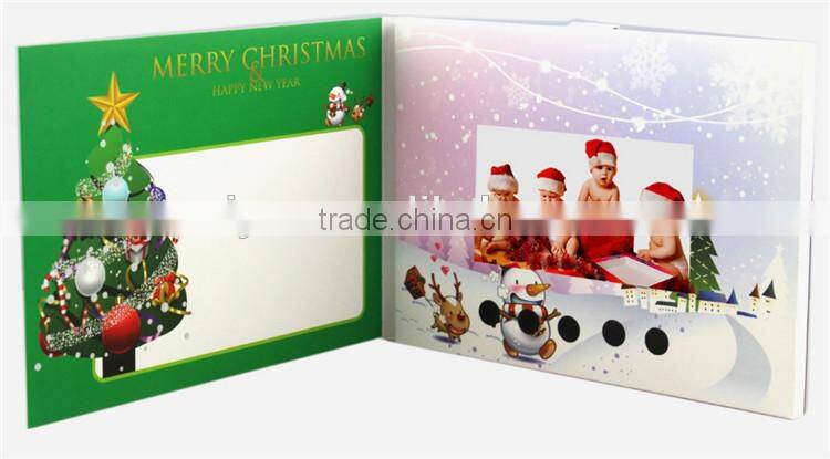Shenzhen China Factory Paper Cover Lcd Video Brochure (2.4" to 10.1" Optional)
