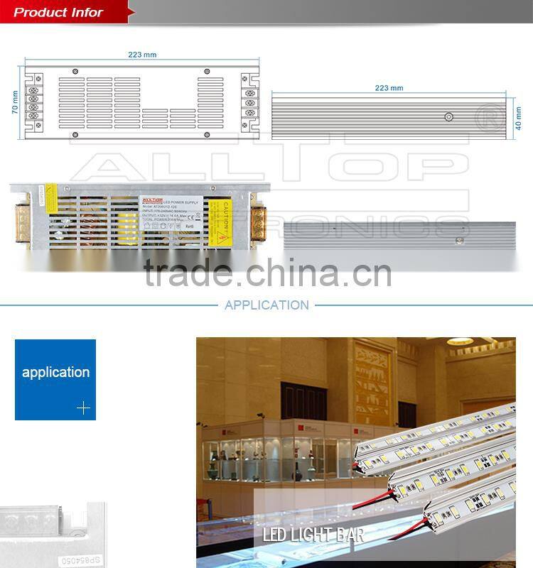 200W constant voltage 12V led power supply 24v switch power supply