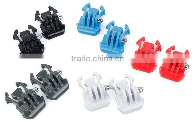 2PCS Helmet Mount Base Quick-Release Adapter Buckle for GoPro Hero 4/3+/3