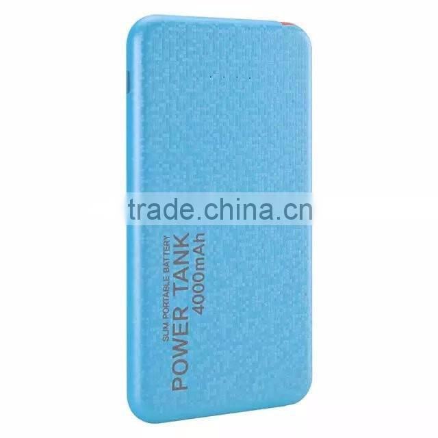 Factory price universal 4000mah portable charger power bank manufacturer flat power bank