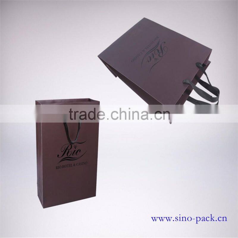 handmade Matt lamination high quality brown paper gift bags