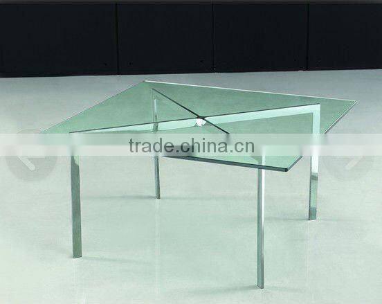 Tempered Glass Barcelona Table,short Barcelona Table,Barcelona Coffee Table CT-505