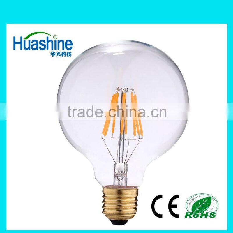 2016 new G45 E27 filament G45-2H 3W led e27 3w dimmable led filament led filament bulb