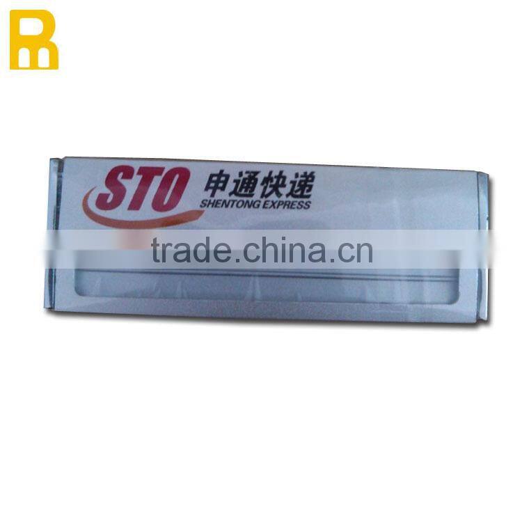 2014 hot sell new products custom logo metal name badge clip