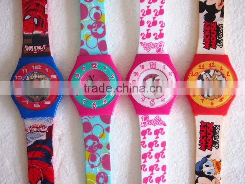 Fancy analog quartz watch for kids