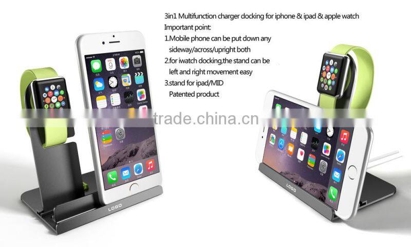 For iphone Charging Dock Station Holder for Apple Watch Docking Stand