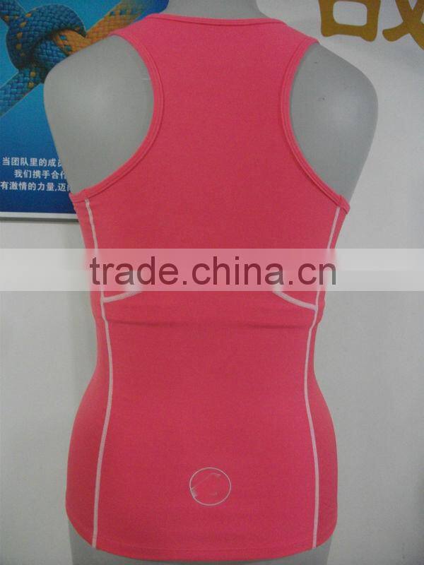 Anti-wicking and anti static sports bra with inner pad