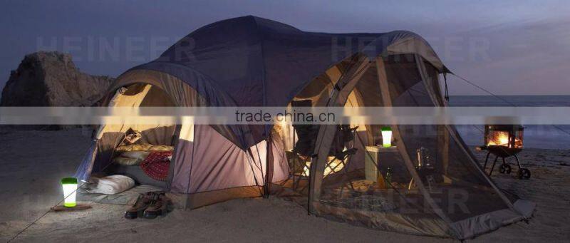 Rechargeable solar led emergency light for camping