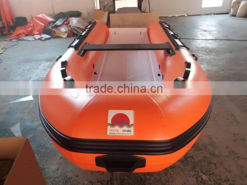 High Quality PVC Material and CE Certification rigid Hull Fiberglass high speed inflatable boat