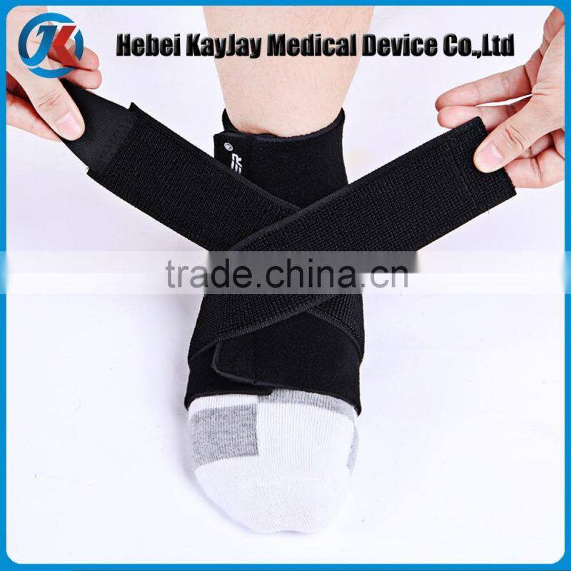 high quality plantar fasciitis elastic adjustable black ankle brace online shop